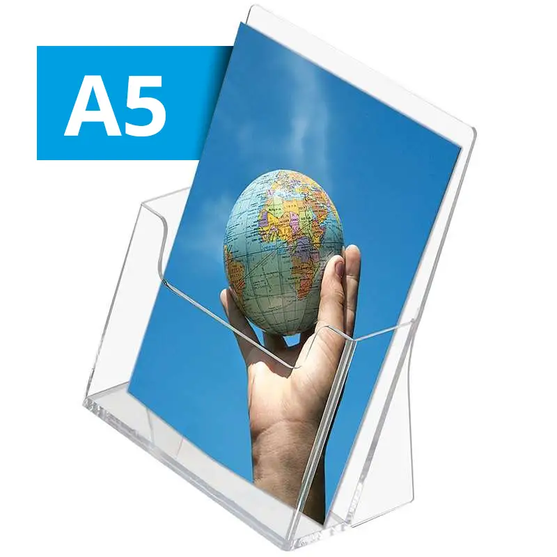 Acryl-Tisch-Prospekthalter - A5 - Maxi-Set